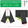 SELEWARE Heavy-Duty Swing Set Brackets  A-Frame Swing Set Hardware Kit with Mounting Hardware, Fits 4 (4x4) Legs and 1 (4x6) Beam  DIY End Brackets for Backyard Swings view 3
