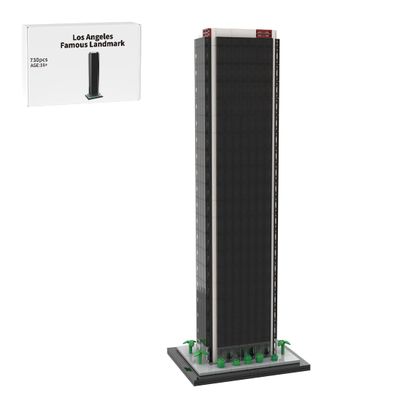 1/800 California Landmark Architecture Building Blocks Set, Famous Los Angeles Skyscraper Street Scene DIY Assembly Model Kit, Ideal for Blocks Lovers & Architectural Designer, MOC (730PCS)