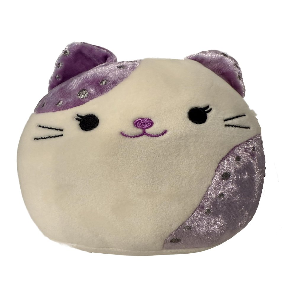5-Inch Rune White Velvet Cat