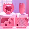 Case for Tamagotchi Paradise Soft Silicone Cover, Protector Sleeve Skin for Virtual Pet Game Machine with Detachable Lanyard Portable Anti-Drop Holder, Pink view 4