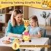 Keculf Dancing Giraffe Toy with Led Lights, Talking Singing Giraffe Baby Toy Repeate What You Say (Audio Recording & Retelling) Interactive Stuffed Animal Easter Basket, Tummy Time Toys view 4