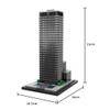 1/800 Newyork Landmark Architecture Building Blocks Set, Famous Manhattan Skyscraper Street Scene DIY Assembly Model Kit, Ideal for Blocks Lovers & Architectural Designer, MOC (919PCS) view 2