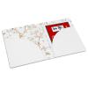 AmazingSpark Mahjong Card Sleeve, 11.25 x 7 Inches Large Folio Holder with Elegant Floral Print Lining for Mahjong Scorecard Cards Protective Cover Mahjongg Accessories(White) view 1