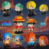 5 Pirate Figures Brick Mini Headz Building Toy, 5 Cute Main Straw Hat Crew Pirate Figures Characters Merch Piece One Micro Blocks Set Ideal Valentine's Day Gift for Fans, Adult, Teen 14+ (1025PCS) view 2