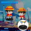 5 Pirate Figures Brick Mini Headz Building Toy, 5 Cute Main Straw Hat Crew Pirate Figures Characters Merch Piece One Micro Blocks Set Ideal Valentine's Day Gift for Fans, Adult, Teen 14+ (1025PCS) view 3