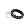 Grommet 3~80mm Black/White Rubber Double Sided Protective Coil Seal Gasket Out Hole Wire O-ring for Protects Wire Cable Hole(White,80mm-3pcs) view 1