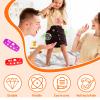 60 Pcs 10 Colors Silicone Bracelets Wristbands, 8.3 Inch Cute Silicone Adjustable Wristband, Adjustable Rubber Bracelets with Holes in Bulk, for Swimming Identify Shoe Charms Party Birthday Gifts view 4