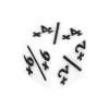 Acrylic 20pcs Dice Set Puzzle Fun 6 Sided Number for Gaming Preschool Education (White) view 2