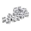 Acrylic 20pcs Dice Set Puzzle Fun 6 Sided Number for Gaming Preschool Education (White) view 3