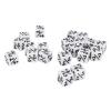 Acrylic 20pcs Dice Set Puzzle Fun 6 Sided Number for Gaming Preschool Education (White) view 4