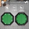 Sunvasagoo Foldable Poker Table, 8 Players Octagon Texas Holdem Poker Table with Chip Trays & Collapsible Legs, Folding Game Table Easy Assembly view 3