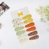 12 Pcs Floral and Solid Baby Hair Clips - 6 Styles Snap Barrettes (2 Each) for Girls & Toddlers, Non-Slip Toddler Hair Clips for Easy Outfit Matching view 4