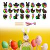 24x Easter Scratch Paper Set Hanging Decoration Early Education Scratch Art view 4