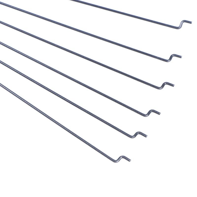 10Pcs Z-Type Steering Gear Lever Diameter 1.2mm Length 20cm Stainless Steel Pull Rod Servo Lever for RC Airplane Part