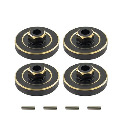 31g Counterweight Brass Wheel Hex Hub Adaptor for FMS FCX24 FCX18 LC80 Rc Car Upgrade Parts Crawler Accessories 1/24 Scale