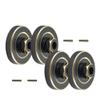 31g Counterweight Brass Wheel Hex Hub Adaptor for FMS FCX24 FCX18 LC80 Rc Car Upgrade Parts Crawler Accessories 1/24 Scale view 2