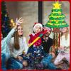 23.6 in Tall Christmas Tree Piata with Hanging Rope,Large Christma Tree Piata with Blindfold and Stick Confetti Christmas Party Decoration for Xmas Party Supplies Home Decorations (A Style) view 4