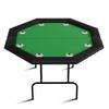 Sunvasagoo Foldable Poker Table, 8 Players Octagon Texas Holdem Poker Table with Chip Trays & Collapsible Legs, Folding Game Table Easy Assembly view 1
