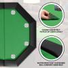 Sunvasagoo Foldable Poker Table, 8 Players Octagon Texas Holdem Poker Table with Chip Trays & Collapsible Legs, Folding Game Table Easy Assembly view 4