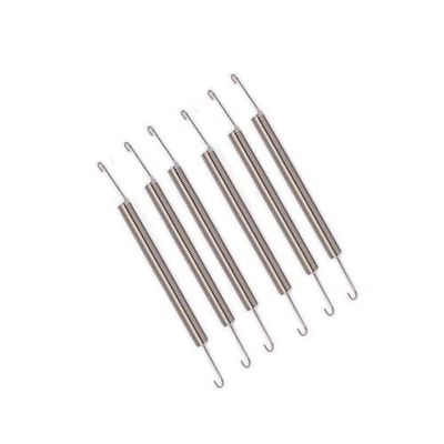 6PCS Exhaust Pipe Tubing Muffler Joiner Spring 98mm for HSP 1/8 Or 16mm for 1/5 1/8 1/10 RC Nitro Engine Car(6pcs 98mm Silver)