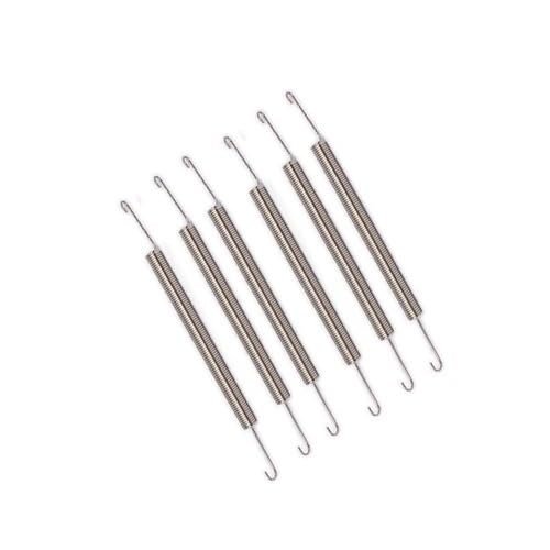 6PCS Exhaust Pipe Tubing Muffler Joiner Spring 98mm for HSP 1/8 Or 16mm for 1/5 1/8 1/10 RC Nitro Engine Car(6pcs 98mm Silver)