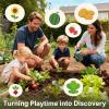 Dreamon Kids Gardening Tools & Bug Catcher Kit, 2-in-1 Outdoor Toys with Wheelbarrow and Bug House, STEM Educational Toys for 3 Year Old, Birthday Gifts Outdoor Gifts for Kids 3-5 view 4
