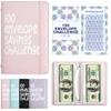 APMFHO 100 Days Money Saving Challenge Coin Envelope Budgetstorage Book, Money Saving Binder, Easy and Fun Way to Save $10,000 or $5,050, Money Saving Challenge with Family, Friends, Bestie view 1