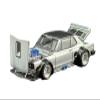 1:64 Diecast Model Car Compatible with Nissan Skyline GT-R V8 Drift (Hakosuka) Silver Chrome Hong Kong Toy Car Salon 2025 Limited Edition by Pop Race PR640330 view 2
