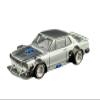 1:64 Diecast Model Car Compatible with Nissan Skyline GT-R V8 Drift (Hakosuka) Silver Chrome Hong Kong Toy Car Salon 2025 Limited Edition by Pop Race PR640330 view 3