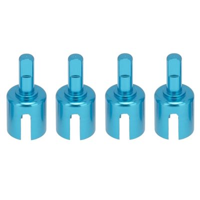 4pcs Metal Gearbox Joint Cup Differential Cup Diff Cup for Tamiya TT01 TT02 TT01D TT01E DF-02 M05 M06 1/10 RC Car Upgrade Parts(Set A)