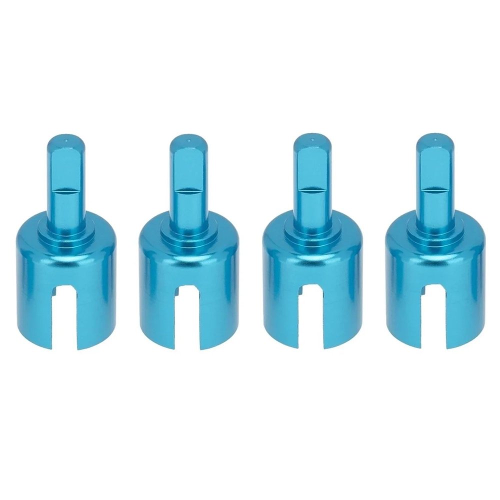 4pcs Metal Gearbox Joint Cup Differential Cup Diff Cup for Tamiya TT01 TT02 TT01D TT01E DF-02 M05 M06 1/10 RC Car Upgrade Parts(Set A)