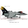 LATUROP 1 Pack Movie Toy Plane, Carrier Soldier Diecast Airplane Model, Cartoon Aircraft Models for Children Festival and Birthday Gift. (Red-Headed Soldier Plane) view 2