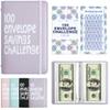 APMFHO 100 Days Money Saving Challenge Coin Envelope Budgetstorage Book, Money Saving Binder, Easy and Fun Way to Save $10,000 or $5,050, Money Saving Challenge with Family, Friends, Bestie view 1