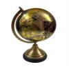 Black & Gold World Globe with Brass Stand  Decorative Desk Globe for Home & Office view 3