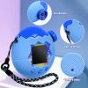 Case for Tamagotchi Paradise Soft Silicone Cover, Protector Sleeve Skin for Virtual Pet Game Machine with Detachable Lanyard Portable Anti-Drop Holder, Blue view 3