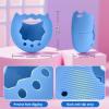 Case for Tamagotchi Paradise Soft Silicone Cover, Protector Sleeve Skin for Virtual Pet Game Machine with Detachable Lanyard Portable Anti-Drop Holder, Blue view 4