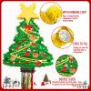 23.6 in Tall Christmas Tree Piata with Hanging Rope,Large Christma Tree Piata with Blindfold and Stick Confetti Christmas Party Decoration for Xmas Party Supplies Home Decorations (B Style) view 3