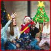 23.6 in Tall Christmas Tree Piata with Hanging Rope,Large Christma Tree Piata with Blindfold and Stick Confetti Christmas Party Decoration for Xmas Party Supplies Home Decorations (B Style) view 4