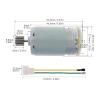 R390 DC Motor 12V 12000-20000 RPM High Speed with 12T Gear - Perfect for Kids Ride-On Toys & Remote Control Cars(12000RPM) view 2