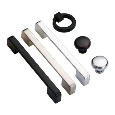 XINHUIPART Cabinet Drawer Handle Black Cabinet Handles Furniture Handles Chrome Cabinet Knob Handles Furniture Hardware Kitchen Handles Gold(CP-96mm)