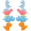 4 Styles Mini Dinosaur Figurines Set  8 Pcs Resin Miniatures for Fairy Garden Accessories, Terrarium Crafts, DIY Micro Landscape, Cake Toppers, Desk & Car Decorations, Birthday Gift Playset view 1