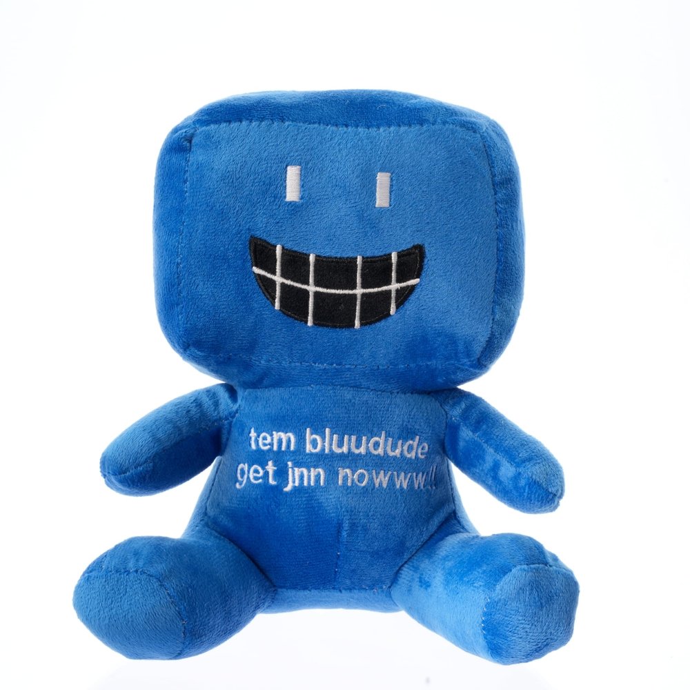 8-inch Blue Plush Toy, Filled Character Pillow, Suitable for Home Decoration, Collectible Gift, Perfect for Gaming Enthusiasts, Children, and Adults.