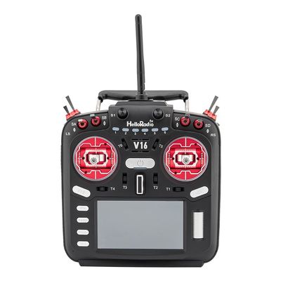 HelloRadio V16 MAX Transmitter Remote Control 4IN1-Red