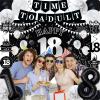 18th Birthday Decorations for Boys Girls, Black White Happy 18th Birthday Party Decorations, Time To Adult Birthday Banner, Foil Balloons 18, Backdrop, Balloons, Hanging Swirl, Birthday Card Set 43pcs view 4