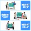 Giant 4 in a Row Connect Game, Adjustable Height (2.6FT-4.3FT) Jumbo 4-to-Score Yard Game Set with Basketball, Golf & Ring Toss, Elephant Design Outdoor Indoor Family Yard Party Game for Kids & Adults view 3