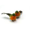 2Pcs Simulation Robin Bird Figurines - Creative Feather Garden Decorations Miniature Outdoor Animal Props view 4