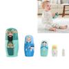 Nesting Dolls,5 Pieces Wooden Nativity Russian Nesting Dolls,Traditional Wooden Stacking Doll,Christmas N-esting D-olls for Christmas,Easter,Birthday Gift and Home Room Decor view 2