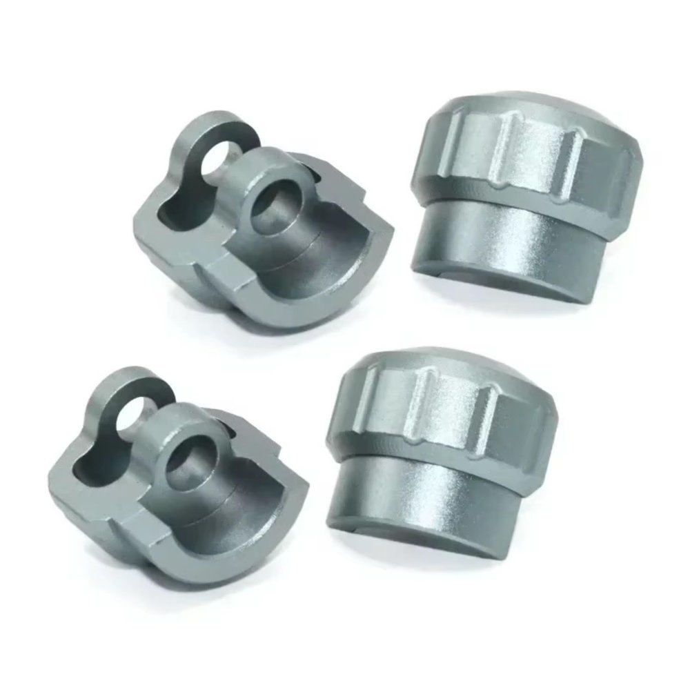 RC Car Parts For Arrma 1/7 1/8 4PCS Aluminum Alloy Shock Cap Absorber Protector RC Car Tracked Vehicles Accessories Upgrades And Replacements Repairs(Gray)