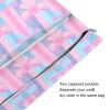 Wajiw 2pcs Waterproof Wet Dry Bags, Reusable Cloth Diaper Wet Dry Bags with Dual Zippered Pockets and Handle for Travel Pool Yoga Gym Clothes and Toiletries, Bows view 3