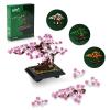 4 in 1 Bonsai Tree Building Blocks Set, 529PCS Botanical Model with Seasonal Transformations, Creative Nature Construction Kit for Relaxation, Home Dcor and STEM Learning Gift for Adults and Kids view 1